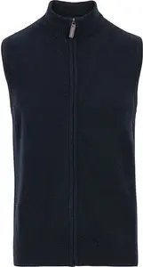 House Of Bruar Men's Country Lambswool Gilet - Navy Blue