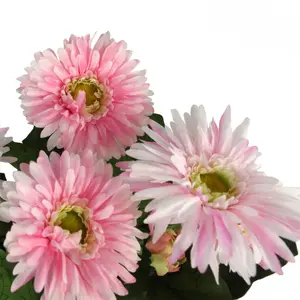 33cm Artificial Potted Daisy Pink