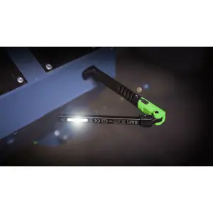 Sealey Rechargeable Slim Folding Pocket Light 2 COB & 1 SMD LED - Green LED01G