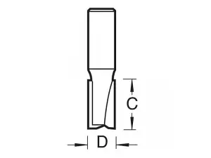 Trend TR37 x 1/2 TCT Two Flute Cutter Long Shank 12 x 63mm