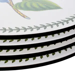 Botanic Garden 4 Piece Round Placemats Set