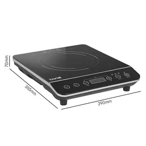 Compact 1 Zone Induction Hob - 2000W Electric Stove with Timer and Safety Features