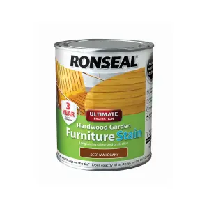 Ronseal Hardwood Deep mahogany Furniture Wood stain, 750ml