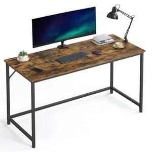 Jana Desk Rustic Brown/Black / 76cm H x 140cm W x 60cm D