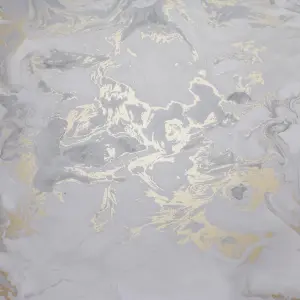 Muriva Grey & Gold Marble Metallic effect Embossed Wallpaper