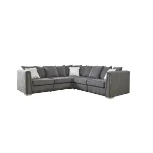 The Great British Sofa Company Edinburgh 2&2 Seater Dark Grey Corner Sofa