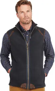 Men's Barbour Langdale Fleece Gilet - Navy - UK: XL