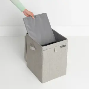 Brabantia Grey Fabric Medium Laundry box, 35L