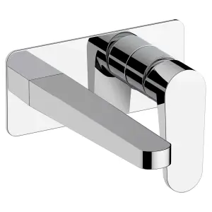 RAK Ischia Wall Mounted Polished Chrome Modern Basin Tap Solid Brass