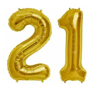 Sensations You Are 21 Today Foil Balloon Gold (One Size)