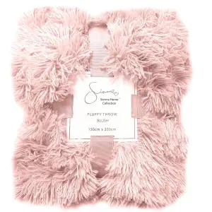 Fluffy Throw Over Sofa Bed Fleece Blanket