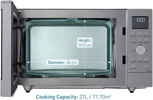 Panasonic 3-in-1 Slimline Combination Microwave Oven, Silver