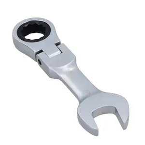 5/8" AF SAE Imperial Flexible Stubby Flexi Head Ratchet Spanner Combi Wrench