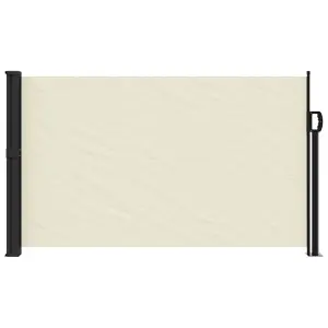 Berkfield Retractable Side Awning Cream 120x600 cm