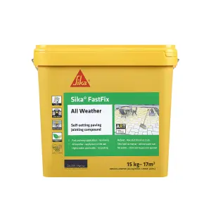 Sika FastFix Ready mixed Quick dry Charcoal Jointing compound 15kg Tub