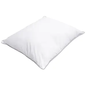 Set of 2 Pillows PELISTER Japara Cotton Low 50 x 60 cm White