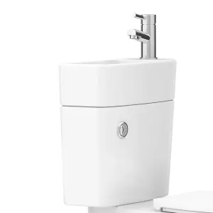 Nes Home Compact Combo 2 in 1 Close Coupled Cistern and Basin