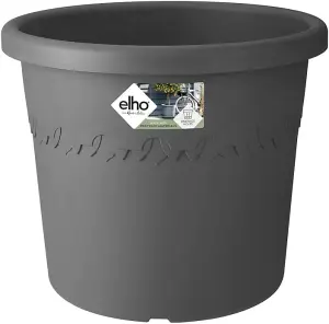 Elho Algarve Cilindro 30cm Plastic Plant Pot in Anthracite