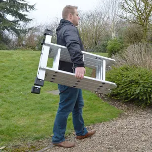 11-in-1 Folding Combination Ladder & 3 Step Slimline Ladder Wolf Access All Areas Set