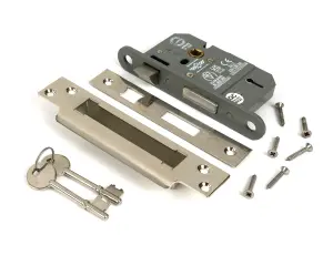 From The Anvil Polished Nickel 2 1/2" 5 Lever BS Sash Lock KA