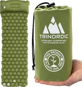 TRINORDIC Ultralight Inflatable Camping Mat - With Integrated Pillow – Lightweight (0.55Kg) And Compact Outdoor Sleeping Mat For Hiking And