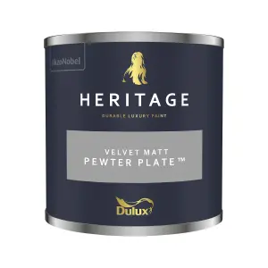 Dulux Heritage Velvet Matt - 125ml Tester Pot - Pewter Plate