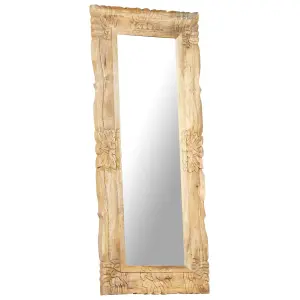 Berkfield Mirror 110x50 cm Solid Mango Wood