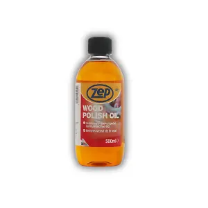 Zep Wood Polish Oil - 500ml orange-scented furniture polish, wood oil, wood cleaner, wood floor polish, wood polish for furniture,