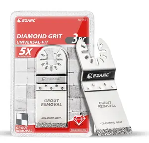 EZARC 3pcs multitool blades set Diamond for grout, mortar cutting, tile cut