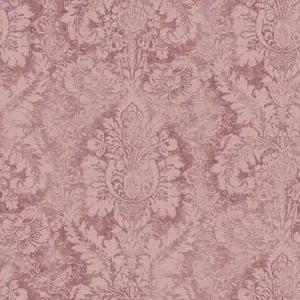 Galerie Abby Rose 4 Plum Pink Valentine Damask Smooth Wallpaper