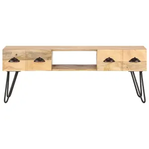 Berkfield TV Cabinet 120x35x45 cm Solid Mango Wood