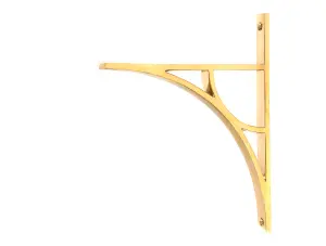 Polished Brass Tyne Shelf Bracket (260mm x 200mm)