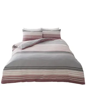 Edelsten Cotton Blend Duvet Cover Set with Pillowcases Blush Pink / Kingsize Duvet Cover + 2 Standard Pillowcase