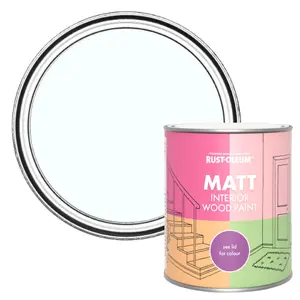 Rust-Oleum Icecap Matt Interior Wood Paint  750ml