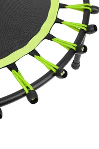 40 Inch Black  Green Round Garden Trampoline Fitness Trampoline for Kids and Adults