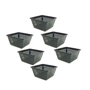 Pisces Pond Square Planting Basket 23 x 23 x 13cm - 6 Pack