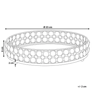 Beliani Glam Tray VATAN Mirrored Gold