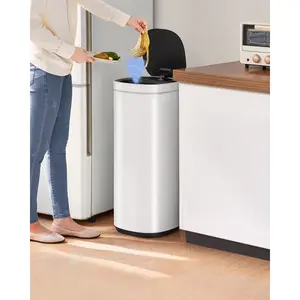 Gavino Motion Sensor Rubbish Bin - 50L White