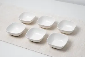 Maxwell & Williams White Basics Set of 6 Small Square Bowls