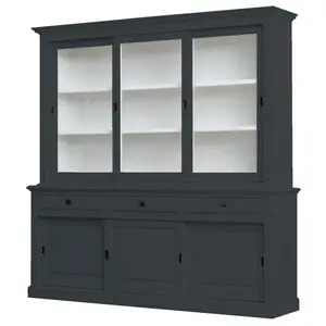 Anneros Display Cabinet Anthracite Grey