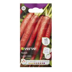 Verve Lungo rosso radish Vegetable Seeds