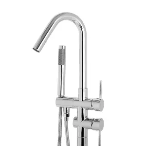 Freestanding Bathtub Faucet VICTORIA Silver