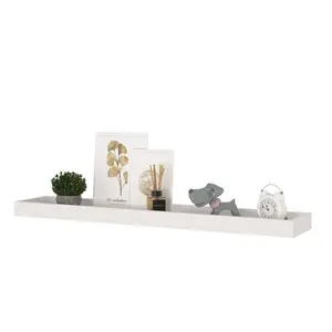 Lakedrick 2 Piece Picture Ledge Wall Shelf (Set of 2) Grey / 4 cm H x 80 cm W x 15 cm D