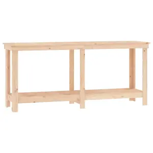 Berkfield Work Bench 180x50x80 cm Solid Wood Pine