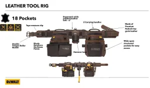 DEWALT DWST50113 Pro Leather Tool Rig