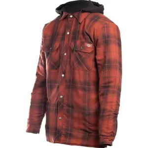 Dickies Fleece Hood Flannel Shirt Jacket