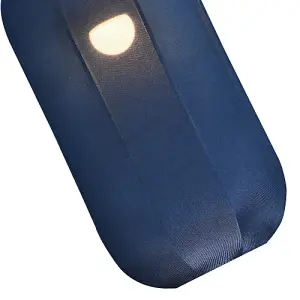 Modern Faux Silk Rectangular Pendant Lamp Shade in Navy Midnight Blue Colour