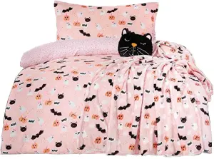 Smart Living Super Soft Spooky & Magical Halloween Reversible Duvet Cover with Pillowcase