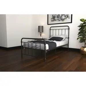 Aanya Bed Frame Matte Black / Single (3')