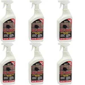 Everbuild Oil Away Ready To Use Oil Remover For Hard Surfaces, 1 L (Pack of 6) - High Performance Cleaner